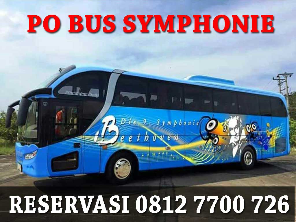 Sewa bus Pariwisata Symphonie Halim Trans Harga murah